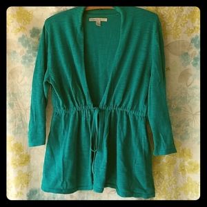 Drawstring cardigan